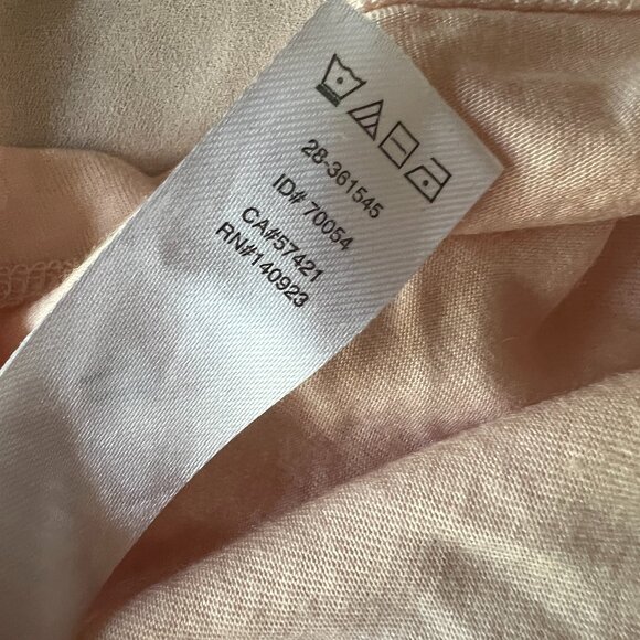 Ann Taylor LOFT Mixed Media Top Blouse - Peach - Size XL - Picture 8 of 9